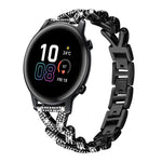 Cinturino per orologio xDfind Small Twist in metallo con diamanti, 20mm For Garmin Vivomove Sport / Vivoactive5 / 3, 20mm For Garmin Venu / Venu 2 / Sq / Sq2, 20mm, 20mm For Xiaomi Mibro Air / Mibro Lite, 20mm For Honor Watch SE / Magic Watch2 42mm