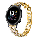 Cinturino per orologio xDfind Small Twist in metallo con diamanti, 20mm For Garmin Vivomove Sport / Vivoactive5 / 3, 20mm For Garmin Venu / Venu 2 / Sq / Sq2, 20mm, 20mm For Xiaomi Mibro Air / Mibro Lite, 20mm For Honor Watch SE / Magic Watch2 42mm