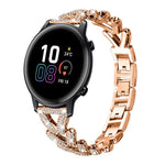 Cinturino per orologio xDfind Small Twist in metallo con diamanti, 20mm For Garmin Vivomove Sport / Vivoactive5 / 3, 20mm For Garmin Venu / Venu 2 / Sq / Sq2, 20mm, 20mm For Xiaomi Mibro Air / Mibro Lite, 20mm For Honor Watch SE / Magic Watch2 42mm