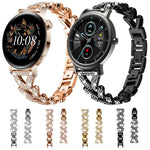 Cinturino per orologio xDfind Small Twist in metallo con diamanti, 20mm For Garmin Vivomove Sport / Vivoactive5 / 3, 20mm For Garmin Venu / Venu 2 / Sq / Sq2, 20mm, 20mm For Xiaomi Mibro Air / Mibro Lite, 20mm For Honor Watch SE / Magic Watch2 42mm