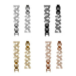 Cinturino per orologio xDfind Small Twist in metallo con diamanti, 20mm For COROS APEX 2 42mm / PACE 2, 20mm For Huawei Watch GT4 / GT3 / GT2, 20mm For Amazfit Bip U / Bip Lite / Bip 3 Pro, 20mm For Amazfit GTS4 Mini/3/2 /2e/2 Mini                     ...