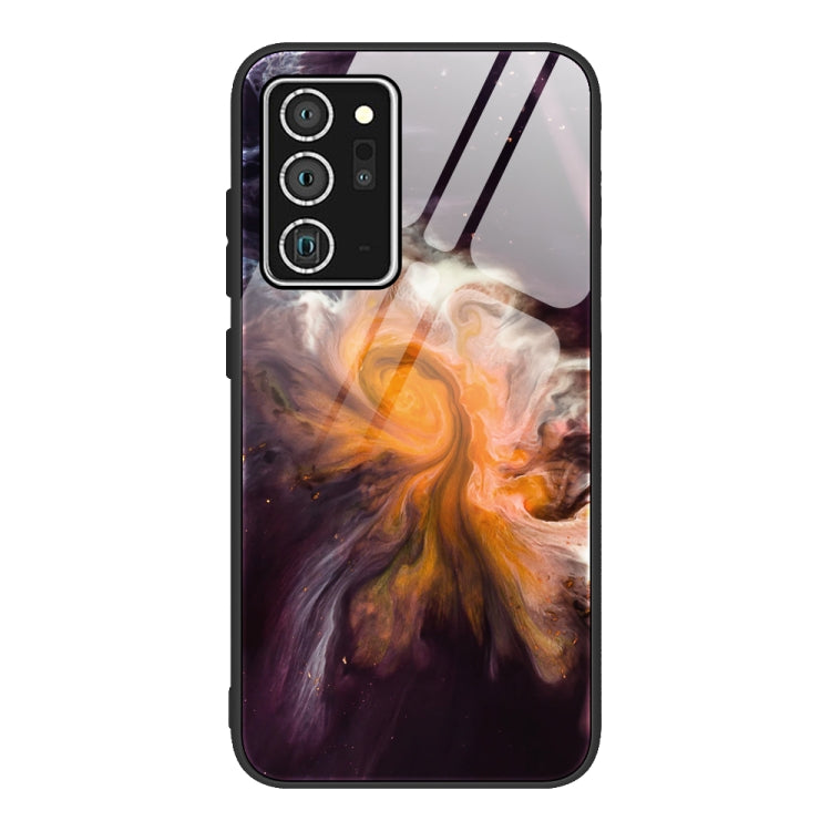 Custodia protettiva in vetro con motivo marmo per Samsung Galaxy
