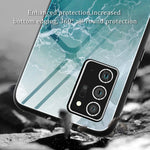 Custodia vetro con motivo marmo per Samsung Galaxy Note10 Lite e