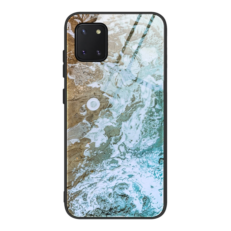 Custodia vetro con motivo marmo per Samsung Galaxy Note10 Lite e