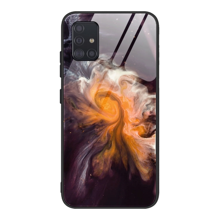 Custodia protettiva in vetro con motivo marmo per Samsung Galaxy