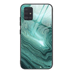 Custodia protettiva in vetro con motivo marmo per Samsung Galaxy