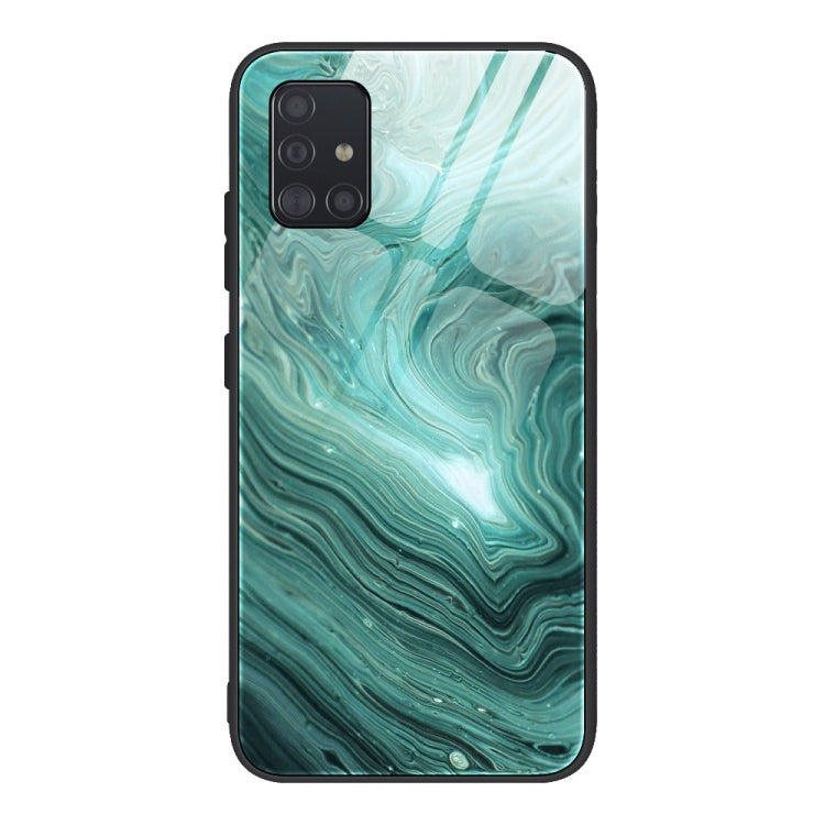 Custodia protettiva in vetro con motivo marmo per Samsung Galaxy