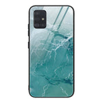 Custodia protettiva in vetro con motivo marmo per Samsung Galaxy