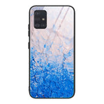 Custodia protettiva in vetro con motivo marmo per Samsung Galaxy