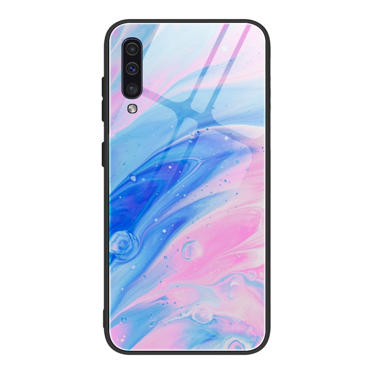 Custodia protettiva in vetro con motivo marmo per Samsung Galaxy