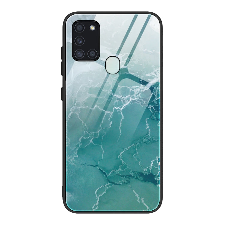 Custodia protettiva in vetro con motivo marmo per Samsung Galaxy
