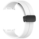 Cinturino per orologio xDfind Fold con fibbia nera e chiusura magnetica in silicone., For Samsung Galaxy Watch8 / Watch8 Classic
