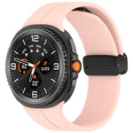Cinturino per orologio xDfind Fold con fibbia nera e chiusura magnetica in silicone., For Samsung Galaxy Watch8 / Watch8 Classic