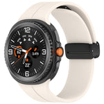 Cinturino per orologio xDfind Fold con fibbia nera e chiusura magnetica in silicone., For Samsung Galaxy Watch8 / Watch8 Classic