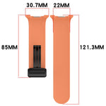 Cinturino per orologio xDfind Fold con fibbia nera e chiusura magnetica in silicone., For Samsung Galaxy Watch8 / Watch8 Classic