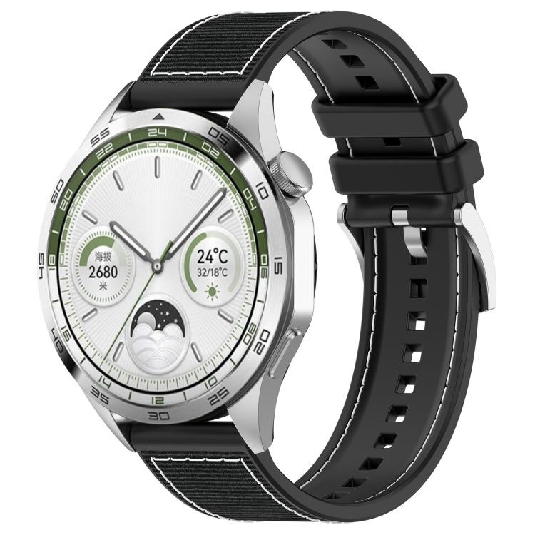 Cinturino per orologio xDfind ibrido in nylon intrecciato e silicone, 20mm, 22mm