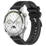 Cinturino per orologio xDfind ibrido in nylon intrecciato e silicone, 20mm, 22mm