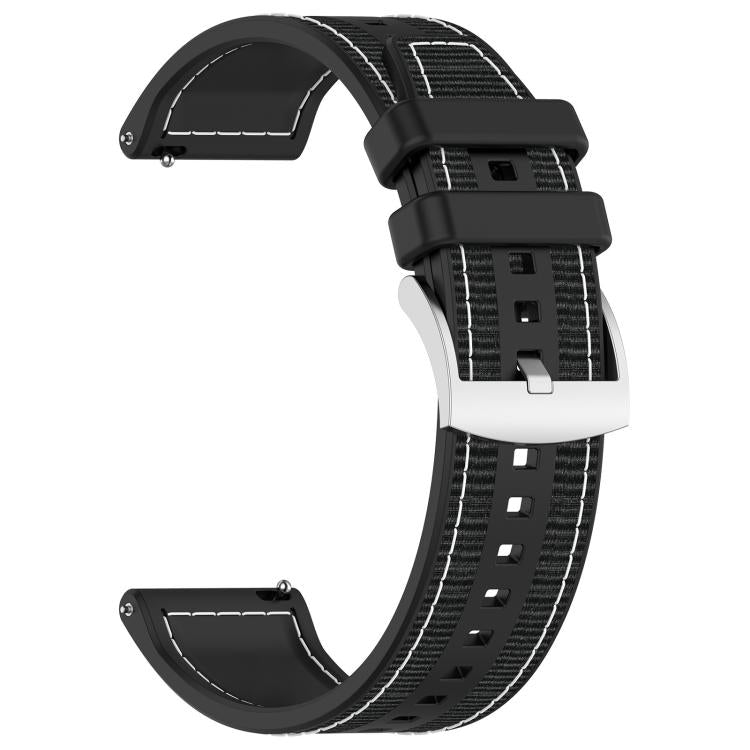 Cinturino per orologio xDfind ibrido in nylon intrecciato e silicone, 20mm, 22mm