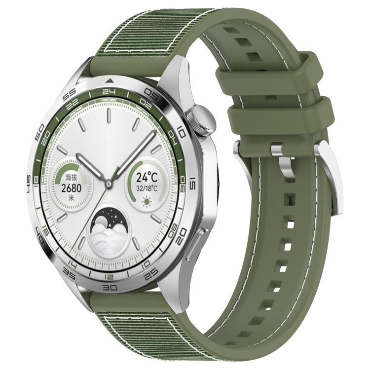 Cinturino per orologio xDfind ibrido in nylon intrecciato e silicone, 20mm, 22mm
