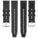 Cinturino per orologio xDfind ibrido in nylon intrecciato e silicone, 20mm, 22mm
