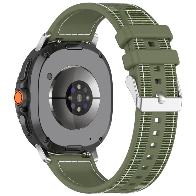 Cinturino per orologio xDfind ibrido in nylon intrecciato e silicone, For Samsung Galaxy Watch 8 / 8 Classic 22mm