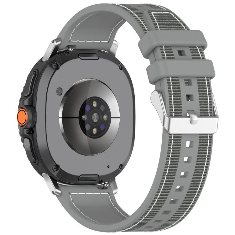 Cinturino per orologio xDfind ibrido in nylon intrecciato e silicone, For Samsung Galaxy Watch 8 / 8 Classic 22mm