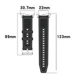 Cinturino per orologio xDfind ibrido in nylon intrecciato e silicone, For Samsung Galaxy Watch 8 / 8 Classic 22mm