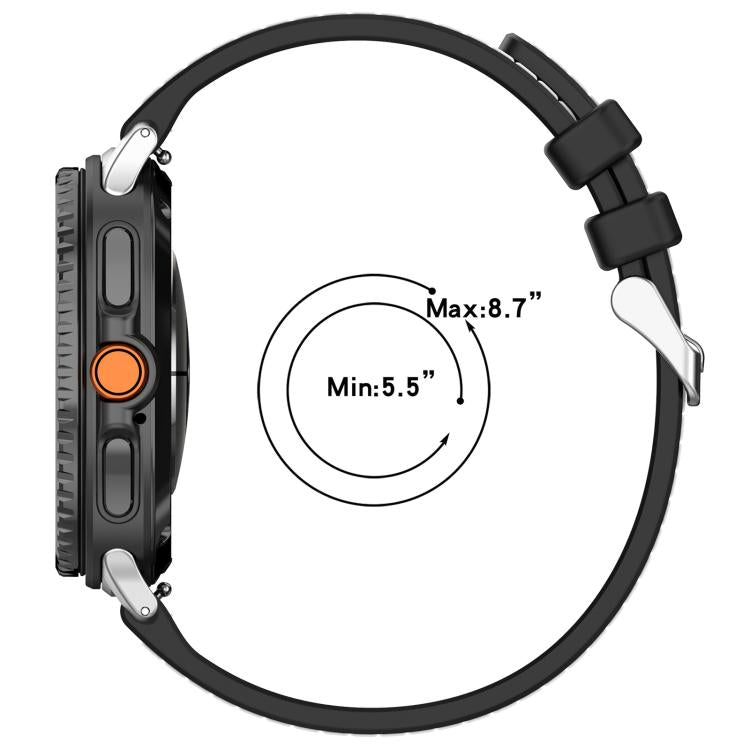 Cinturino per orologio xDfind ibrido in nylon intrecciato e silicone, For Samsung Galaxy Watch 8 / 8 Classic 22mm