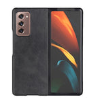 Custodia protettiva in pelle bovina bicolore per Galaxy Z Fold2