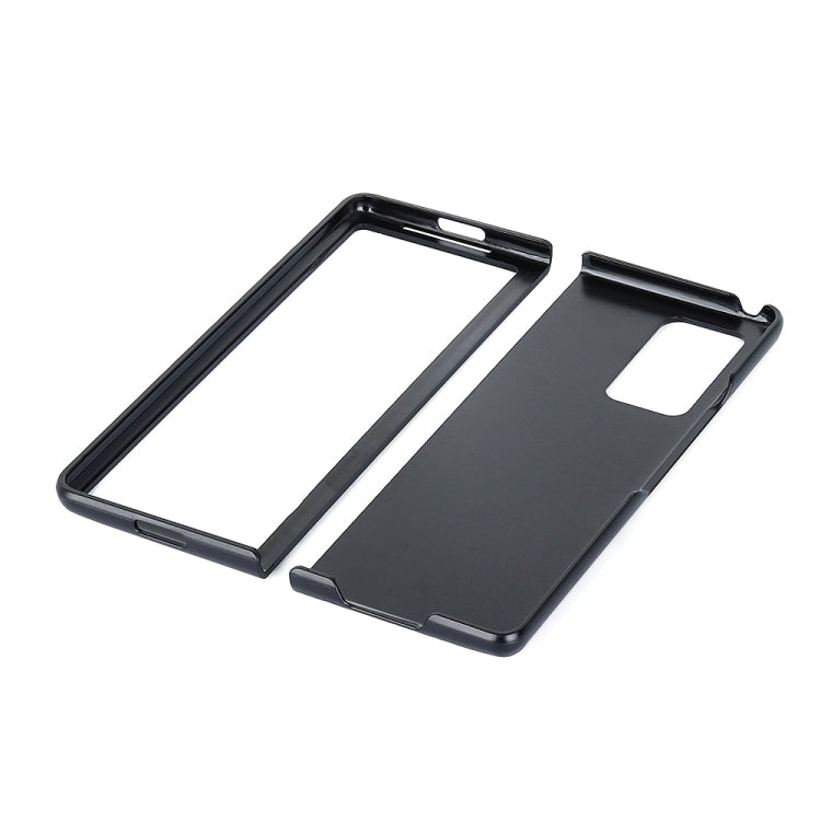 Custodia protettiva in pelle bovina bicolore per Galaxy Z Fold2