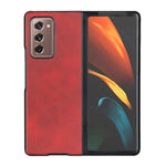 Custodia protettiva in pelle bovina bicolore per Galaxy Z Fold2
