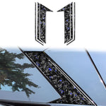Set di 6 adesivi decorativi per telecamera da tetto auto in fibra di carbonio con lamina d'oro forgiata per Chevrolet Corvette C8 2020-, lato guidatore sinistro e destro., Roof Camera