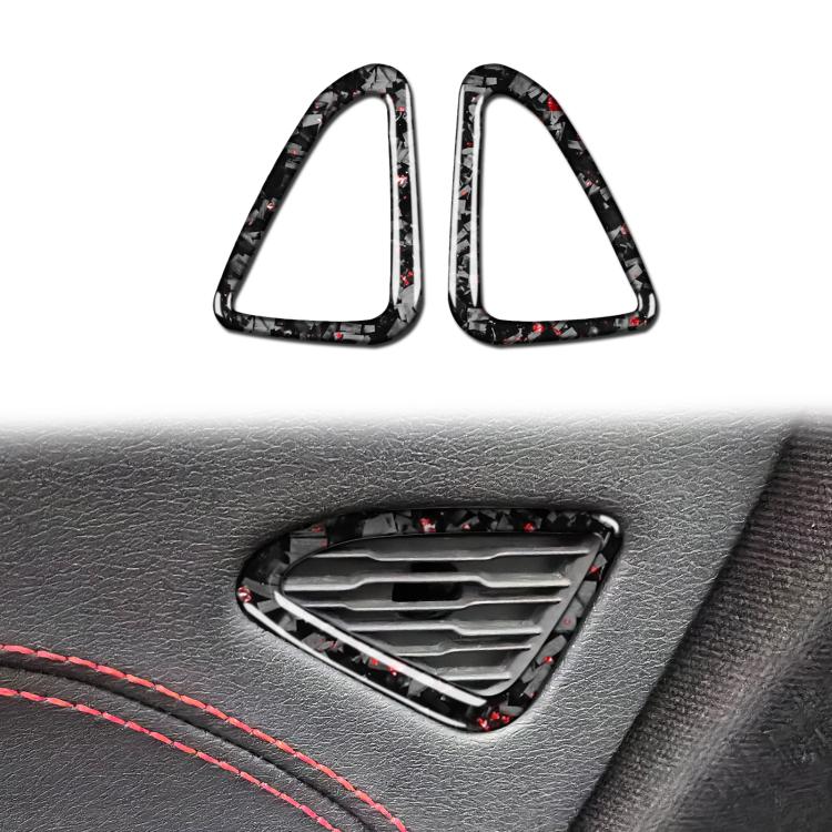 Set 2 adesivi fibra di carbonio dorata per Chevrolet Corvette C8