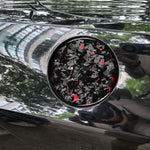 Adesivo decorativo per tappo serbatoio carburante auto in fibra di carbonio con lamina d'oro forgiata per Chevrolet Corvette C8 2020-, lato guidatore sinistro e destro, Fuel Tank Cap