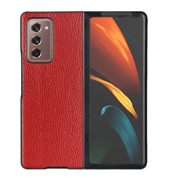 Custodia protettiva Litchi per Samsung Galaxy Z Fold2 5G