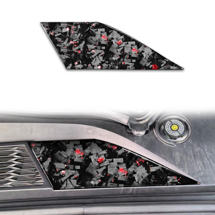 Adesivo fibra carbonio con lamina oro per Chevrolet Corvette C8