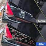 Set di 4 adesivi decorativi laterali per fanali posteriori auto in fibra di carbonio con lamina dorata forgiata per Chevrolet Corvette C8 2020-, lato guidatore sinistro e destro., Taillight Sides