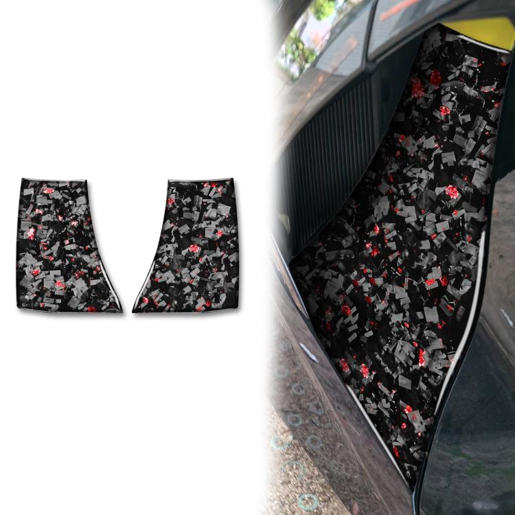 Set 2 adesivi fibra carbonio con lamina dorata per Chevrolet Corv