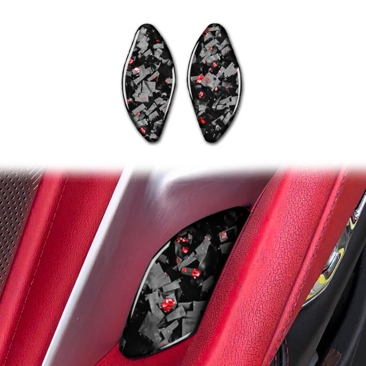 Set 2 adesivi decorativi fibra carbonio Chevrolet Corvette C8