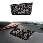 Adesivo decorativo per pannello sedile anteriore lato passeggero in fibra di carbonio con lamina d'oro forgiata per Chevrolet Corvette C8 2020-, lato destro., Front Passenger Seat Panel, Right Driver