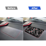 Adesivo decorativo per pannello sedile anteriore lato passeggero in fibra di carbonio con lamina d'oro forgiata per Chevrolet Corvette C8 2020-, lato destro., Front Passenger Seat Panel, Right Driver