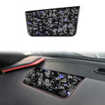 Adesivo decorativo per pannello sedile anteriore lato passeggero in fibra di carbonio con lamina d'oro forgiata per Chevrolet Corvette C8 2020-, lato destro., Front Passenger Seat Panel, Right Driver