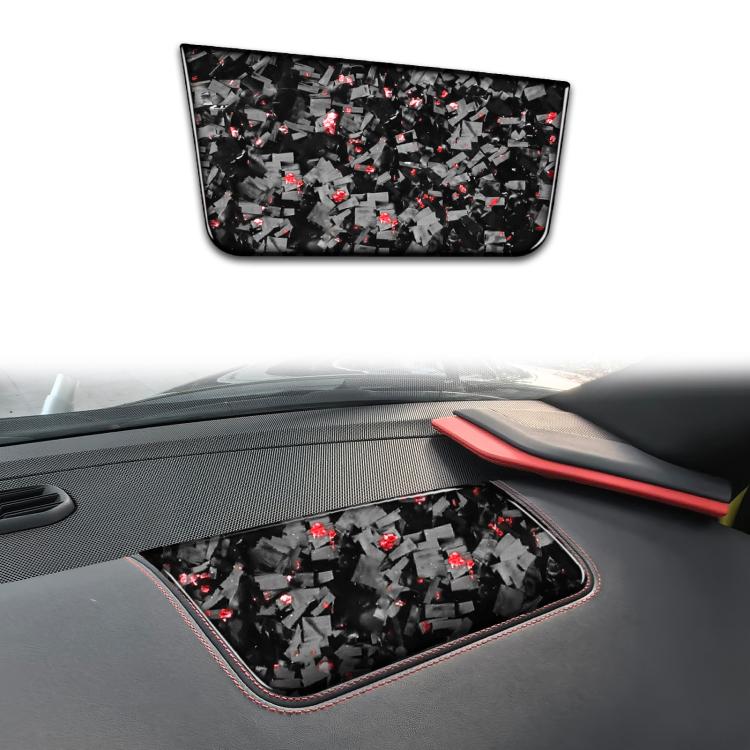 Adesivo decorativo fibra carbonio e lamina oro per Corvette C8
