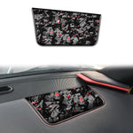 Adesivo decorativo per pannello sedile anteriore lato passeggero in fibra di carbonio con lamina d'oro forgiata per Chevrolet Corvette C8 2020-, lato guidatore sinistro, Front Passenger Seat Panel, Left Driver