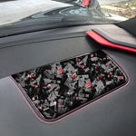 Adesivo decorativo per pannello sedile anteriore lato passeggero in fibra di carbonio con lamina d'oro forgiata per Chevrolet Corvette C8 2020-, lato guidatore sinistro, Front Passenger Seat Panel, Left Driver