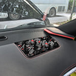 Adesivo decorativo per pannello sedile anteriore lato passeggero in fibra di carbonio con lamina d'oro forgiata per Chevrolet Corvette C8 2020-, lato guidatore sinistro, Front Passenger Seat Panel, Left Driver