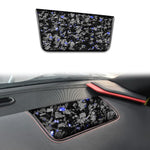 Adesivo decorativo per pannello sedile anteriore lato passeggero in fibra di carbonio con lamina d'oro forgiata per Chevrolet Corvette C8 2020-, lato guidatore sinistro, Front Passenger Seat Panel, Left Driver