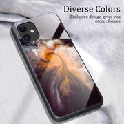 Custodia protettiva in vetro marmo per iPhone