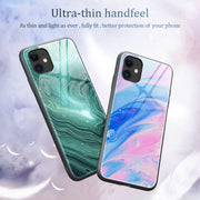 Custodia protettiva in vetro marmo per iPhone