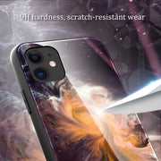 Custodia protettiva in vetro marmo per iPhone